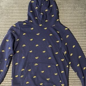 Nike Blue and Yellow Banana Pattern Jacket